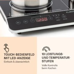 [Gebraucht] VariCook Slim Doppel-Induktionskochplatte 3500 W -Klarstein Verkäufe 10030684 de 0004 logo
