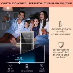 Beersafe 6XL Getränkekühlschrank Mit Glastür 201 Liter -Klarstein Verkäufe 10031930 uk 0003 usp