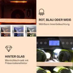 Vinovilla 17 Built-In Duo Einbau-Weinkühlschrank 2 Zonen -Klarstein Verkäufe 10032030 de 0003 logo