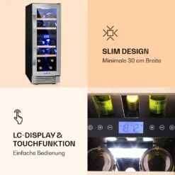 Vinovilla 17 Built-In Duo Einbau-Weinkühlschrank 2 Zonen -Klarstein Verkäufe 10032030 de 0005 logo