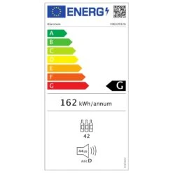 [Wiederverpackt] Vinovilla 42 Twin Built-In Duo Weinkühlschrank 2 Zonen -Klarstein Verkäufe 10032032 energy label