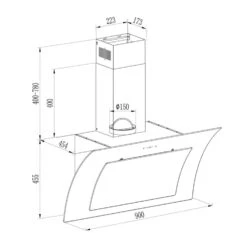 [Wiederverpackt] Sabia 90 Dunstabzugshaube -Klarstein Verkäufe 10032294 yy 0012 logo Klarstein Sabia 90 Dunstabzugshaube weiss