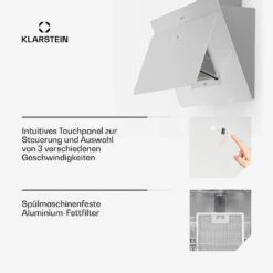 [Wiederverpackt] Aurica 90 Dunstabzugshaube Kopffrei -Klarstein Verkäufe 10032767 de 0006 usp