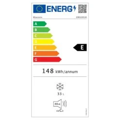 Garfield Eco Mini-Gefrierschrank -Klarstein Verkäufe 10032853 energy label