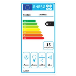[Gebraucht] Mirage 90 Dunstabzugshaube Kopffrei -Klarstein Verkäufe 10033117 energy label 1
