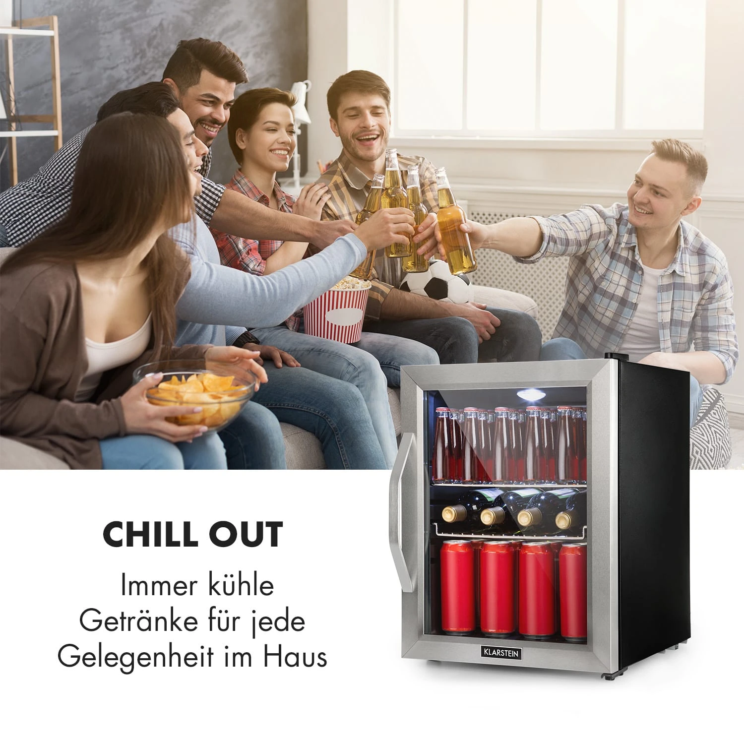 Beersafe M Getränkekühlschrank Mit Glastür 33 Liter 2 Beersafe M Getränkekühlschrank Mit Glastür 33 Liter – Bild 2