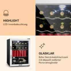 Beersafe XL Mix It Edition Getränkekühlschrank Mit Glastür 60 Liter -Klarstein Verkäufe 10033120 de 0004 logo