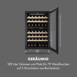[Wiederverpackt] Vinovilla 79 Built-in Duo Weinkühlschrank 2 Zonen -Klarstein Verkäufe 10033742 de 0004 logo