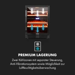 Vinovilla 43 Built-In Duo Onyx Edition Weinkühlschrank 2 Zonen -Klarstein Verkäufe 10034155 de 0006 logo