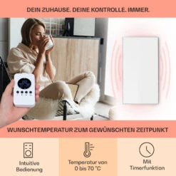 [Wiederverpackt] Wonderwall Air 60 Infrarotheizung Für Die Wand -Klarstein Verkäufe 10034232 DE 0003 usp 1