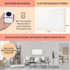 [Wiederverpackt] Wonderwall Air 60 Infrarotheizung Für Die Wand -Klarstein Verkäufe 10034232 DE 0006 usp 1