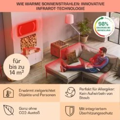 [Gebraucht] Wonderwall Air 72 Infrarotheizung Für Die Wand -Klarstein Verkäufe 10034233 de 0004 usp