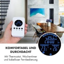 [Gebraucht] Wonderwall Air Art Strand Infrarotheizung Mit Bild -Klarstein Verkäufe 10034237 de 0007 logo 10034237 de 0007