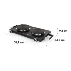 Cookorama Doppelkochplatte -Klarstein Verkäufe 10034573 yy 0007 logo Klarstein Cookorama Doppelkochplatte schwarz