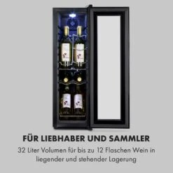 Shiraz 12 Slim Uno Weinkühlschrank -Klarstein Verkäufe 10034625 de 0004 logo