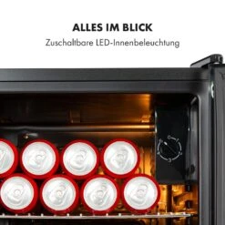 Beersafe XXL Onyx Getränkekühlschrank Mit Glastür 80 Liter -Klarstein Verkäufe 10034848 de 0006 logo
