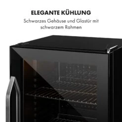 Beersafe XXL Onyx Getränkekühlschrank Mit Glastür 80 Liter -Klarstein Verkäufe 10034848 de 0007 logo