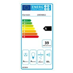 [Wiederverpackt] Viola Unterbau-Dunstabzugshaube -Klarstein Verkäufe 10034862 energy label