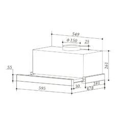 [Wiederverpackt] Viola Unterbau-Dunstabzugshaube -Klarstein Verkäufe 10034862 yy 0008 logo Klarstein Viola Dunstabzugshaube silber