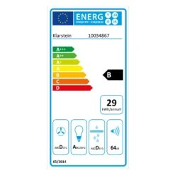 [Gebraucht] Antonia Dunstabzugshaube Kopffrei -Klarstein Verkäufe 10034867 energy label 1