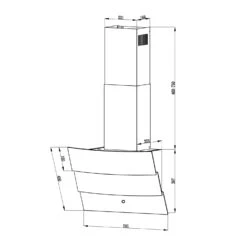 [Gebraucht] Antonia Dunstabzugshaube Kopffrei -Klarstein Verkäufe 10034867 yy 0010 logo Klarstein Antonia Dunstabzugshaube 60cm weiss 1