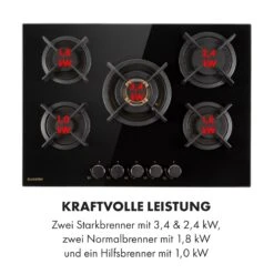 [Gebraucht] Goldflame 5 Gaskochfeld -Klarstein Verkäufe 10034973 de 0006 logo 1