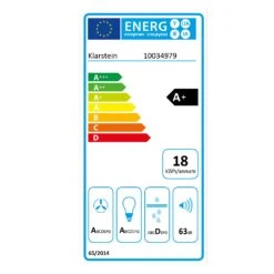 [Wiederverpackt] Arianna Dunstabzugshaube -Klarstein Verkäufe 10034979 energy label
