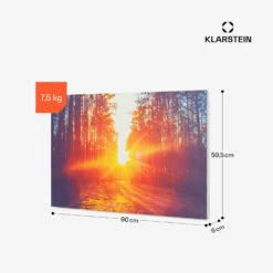 [Gebraucht] Wonderwall Air Art Infinite 580 Infrarotheizung Mit Bild -Klarstein Verkäufe 10035172 yy 0011 dimensions