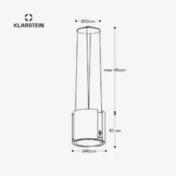 [Wiederverpackt] Skyfall Inselhaube -Klarstein Verkäufe 10035378 yy 0011 dimensions