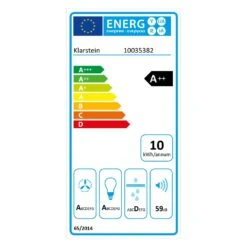 [Wiederverpackt] Eleonora 90 Dunstabzugshaube Kopffrei -Klarstein Verkäufe 10035382 energy label