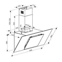 [Wiederverpackt] Eleonora 90 Dunstabzugshaube Kopffrei -Klarstein Verkäufe 10035382 yy 0008 logo Klarstein Eleonora 90 Dunstabzugshaube