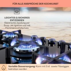 [Wiederverpackt] Illuminosa 5 Gaskochfeld -Klarstein Verkäufe 10035465 de 0005 usp