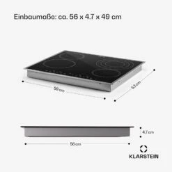 [Wiederverpackt] Virtuosa 4 Prime Glaskeramik-Kochfeld -Klarstein Verkäufe 10035551 de 0008 usp 1