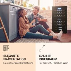 Klarstein Shiraz 29 Duo Weinkühlschrank 2 Zonen -Klarstein Verkäufe 10035846 de 0002 logo