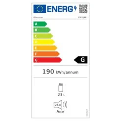 Reserva 8 Slim Uno Weinkühlschrank -Klarstein Verkäufe 10035861 energy label 2