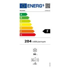 [Wiederverpackt] Pluto 80L Gefrierschrank -Klarstein Verkäufe 10036162 energy label