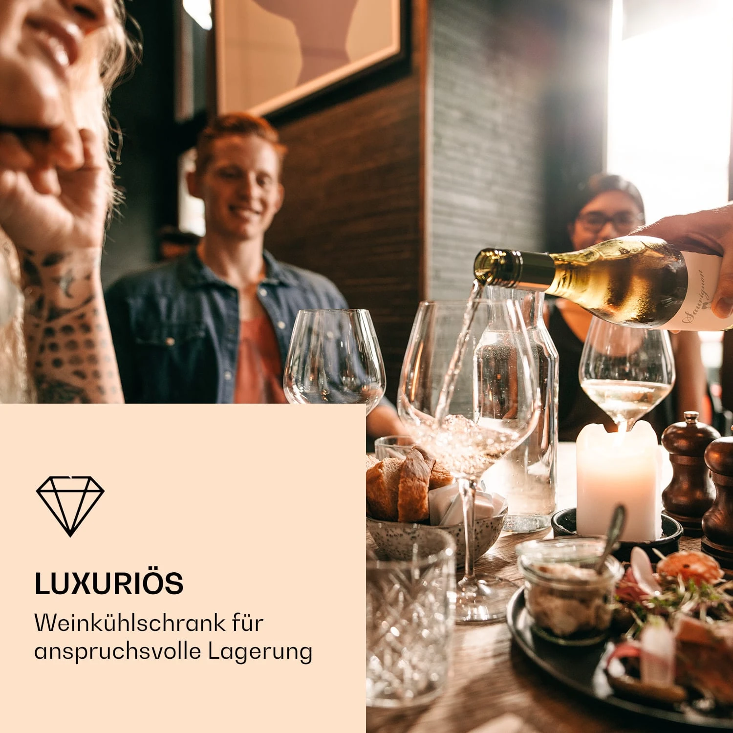 Vinovilla 7 Built-in Uno Onyx Einbau-Weinkühlschrank 2 Vinovilla 7 Built-in Uno Onyx Einbau-Weinkühlschrank – Bild 2