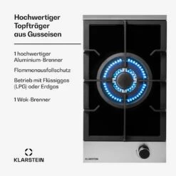 [Gebraucht] Alchemist Gaskochfeld -Klarstein Verkäufe 10036335 de 0003 usp