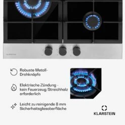 [Wiederverpackt] Alchemist 3 Gaskochfeld -Klarstein Verkäufe 10037804 de 0005 usp
