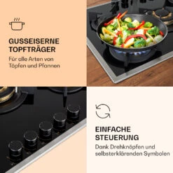 [Gebraucht] Goldflame 5 Prime Gaskochfeld -Klarstein Verkäufe 10037808 de 0003 logo 1