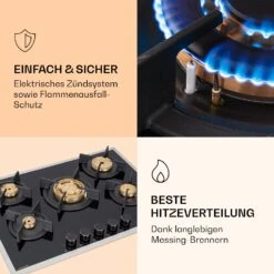 [Gebraucht] Goldflame 5 Prime Gaskochfeld -Klarstein Verkäufe 10037808 de 0005 logo 1