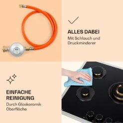 [Gebraucht] Goldflame 5 Prime Gaskochfeld -Klarstein Verkäufe 10037808 de 0006 logo 1