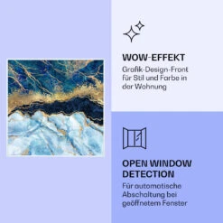 [Wiederverpackt] Wonderwall Air Art Smart Infrarotheizung Mit Bild Blauer Marmor -Klarstein Verkäufe 10037828 de 0006 logo 1