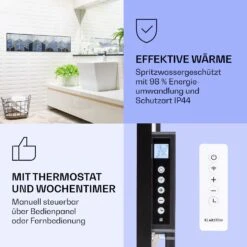 [Gebraucht] Wonderwall Air Art Smart Infrarotheizung Mit Bild Blaue Linie -Klarstein Verkäufe 10037847 de 0004 logo