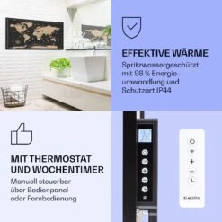 [Wiederverpackt] Wonderwall Air Art Smart Infrarotheizung Mit Bild Nachtkarte -Klarstein Verkäufe 10037875 de 0004 logo