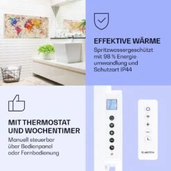 [Wiederverpackt] Wonderwall Air Art Smart Infrarotheizung Mit Bild Farbige Karte -Klarstein Verkäufe 10037882 de 0004 logo