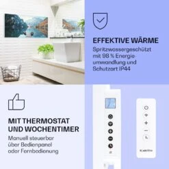 [Gebraucht] Wonderwall Air Art Smart Infrarotheizung Mit Bild See Horizontal -Klarstein Verkäufe 10037896 de 0004 logo