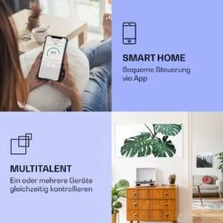 [Wiederverpackt] Wonderwall Air Art Smart Infrarotheizung Mit Bild Grünes Blatt -Klarstein Verkäufe 10037916 de 0002 logo