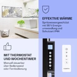 [Gebraucht] Wonderwall Air Art Smart Infrarotheizung Mit Bild Blatt -Klarstein Verkäufe 10037917 de 0004 logo 1
