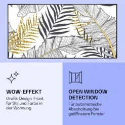 [Gebraucht] Wonderwall Air Art Smart Infrarotheizung Mit Bild Blatt -Klarstein Verkäufe 10037917 de 0006 logo 1